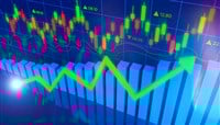 3d illustration of financial investment in the stock market